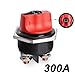 Heavy Duty DC 32V Battery Disconnect Switch, Power Cut Off Isolator, 50A-300A Rating, Red and Black, for Car, Motorcycle, Truck, Boat (50A not Removable)