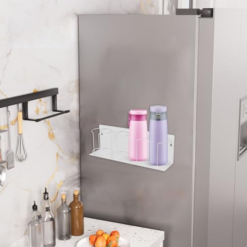 Porte-Gobelets Magnétique à 4 Emplacements avec Support de Rangement Aimanté Robuste