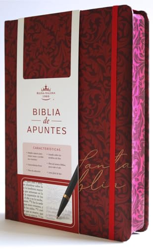 Biblia de Apuntes RVR 1960 Tapa dura, Vino tinto (Edición cantos ...