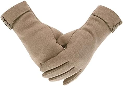 mewmewcat berços de dedo de lã,1 par de luvas de inverno Luvas térmicas Luvas quentes ao ar livre para tela de toque Luvas de dedo completo Luvas de dedo inteiro à prova de vento para tempo frio Aque