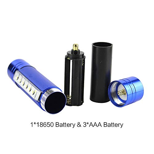 BAJIE Flashlight Portable Led Headlamp Flashlight 3 Modes Waterproof Outdoor Camping Head Torch Light 18650 Night Fishing Lamp 110Mm Blue - Image 6