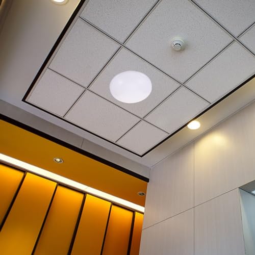 Image of POPETPOP Replacement Mushroom Light Shade 10.6 INCH Flush Mount Ceiling Light Covers Plastic Lamp Dustcovers for Wall Sconce Ceiling Light Fixtures Mushroom Ceil Shade