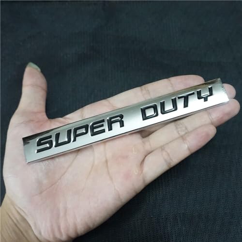 Image of Car Bike 3D Logo Aluminium Alloy Metal /Superior Plastic Emblem Badge Sticker Decal New (Chrome Black Super Duty)