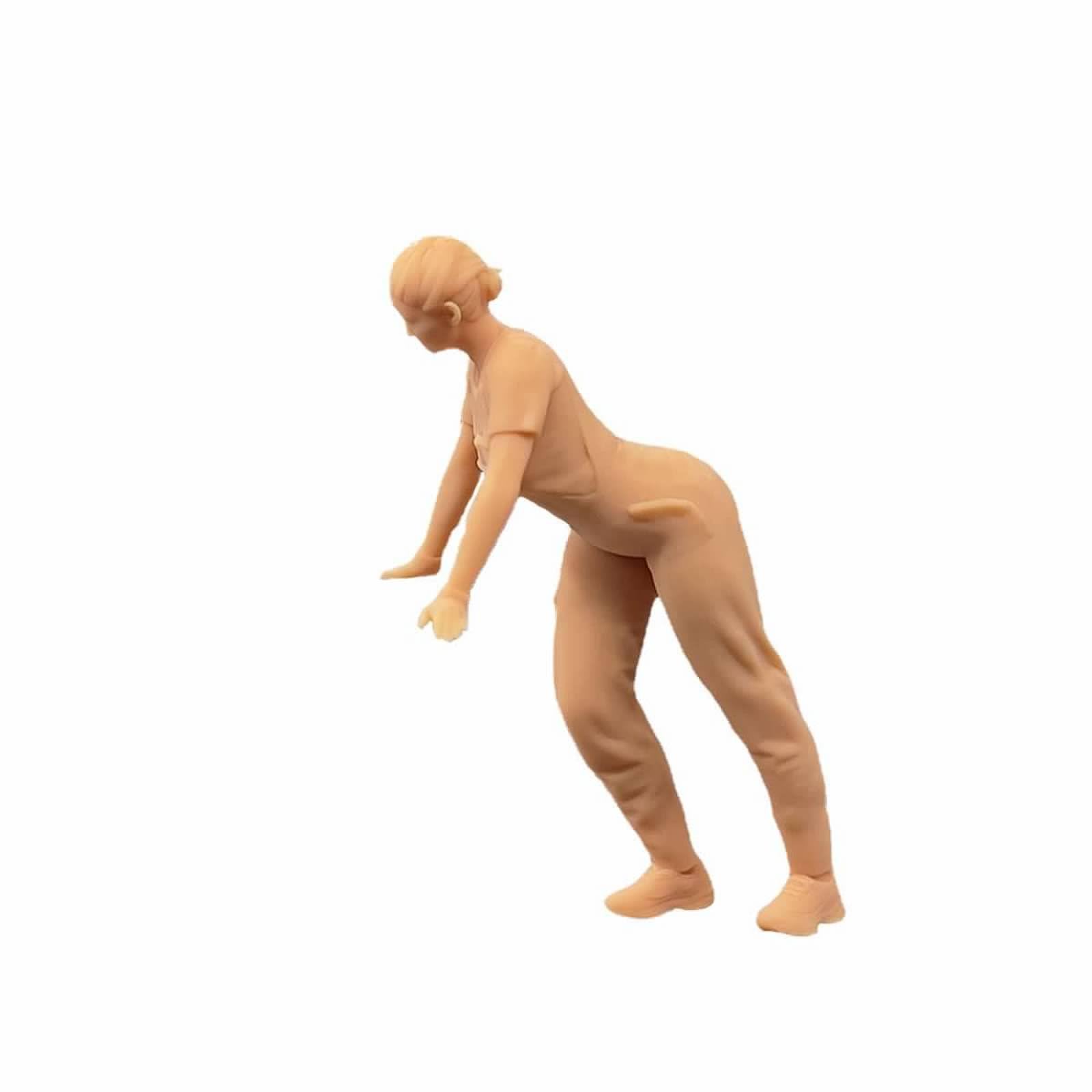 1/35 Miniaturfigur Mädchen Als Reparaturarbeiter – Ungefärbt, Für Diorama & Modellbau (ca. 5 Cm)