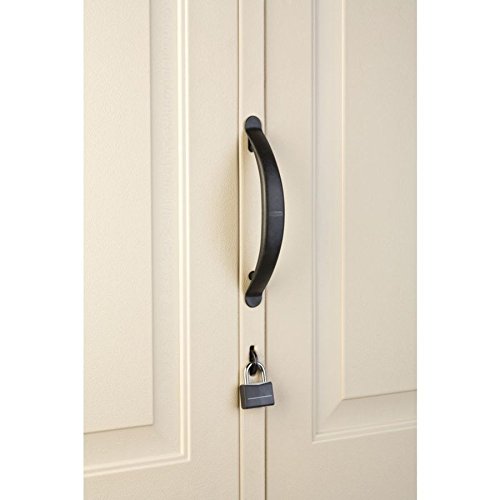 Rubbermaid Resin Weather Resistant Outdoor Storage Shed, 5 X 2 Ft., Sandalwood/Onyx Roof, For Garden/Backyard/Home/Pool #TOP3