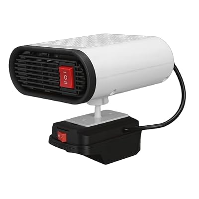 Omquot Portable Car Heater, Adjustable Heating Battery, Compatible for Workshops, Factories, Compact and Portable