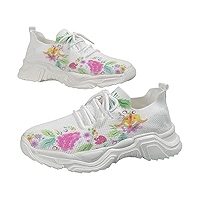 Amazon.com | RZDYSQ Floral Print Lace-up Breathable