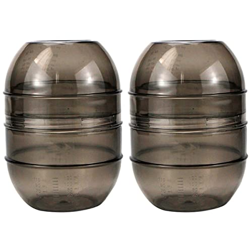 SHERCHPRY Hair Dye Measuring Cup with Scale 5.31X4.33X2.16In Hair Color Mixing Bowl Shaker for Precise Salon and Home Use