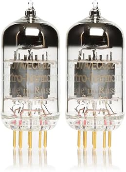 زوج من Electro-Harmonix 12AU7 EH Gold Pin Preamp Vacuum Tube