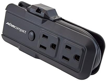 Asium Compact Portable Travel Outlet 14awg-15a 125av 60hz 1875watts Blister Pack