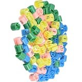 TA-VIGOR Kleiderbügel-Marker, 4 Größen, passend für 3,5 mm Stange, für Kleidung, Farbkodierung, 4 Farben, 100 Stück