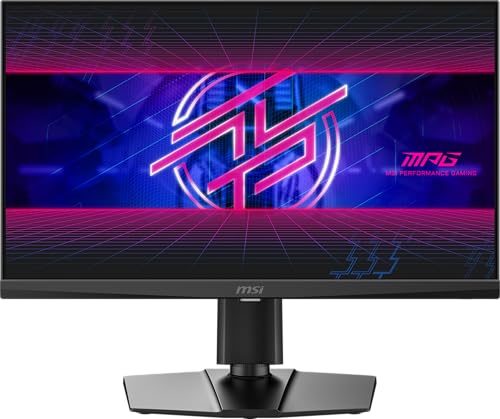 MSI MPG 242R X60N - Monitor da gioco da 61 cm (24'), FHD, 1920 x 1080 TN, veloce, 600 Hz, 0,1 ms, DisplayHDR 400, AMD FreeSync, inclinabile regolabile in altezza, montaggio VESA, nero