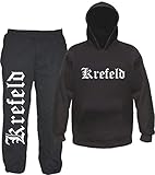 sostex Krefeld Jogginganzug - Altdeutsch - Jogginghose und Hoodie M Schwarz