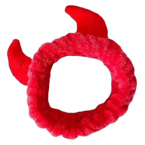 FRCOLOR Spa Headband for Women, Devil Horn Facial Headband P