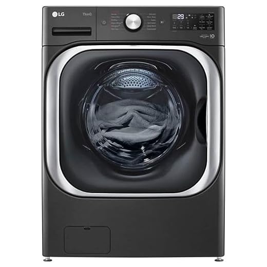 LG WM8900HBA 5.2 Cu. Ft. Black Steel Front Load Washer