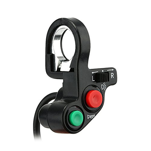 mewmewcat 3 em 1 farol/sinal de mudança de direção/interruptor ON-OFF de 2,2 cm de diâmetro guiador