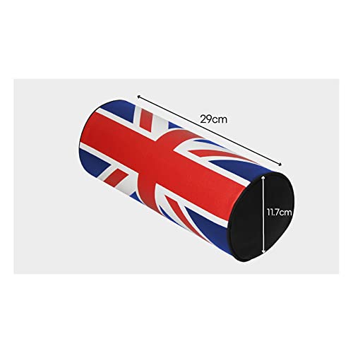 Dabok Union Jack Neck Pillow Memory Foam Cushion Car For Driving Headrest Support Cylindrical For The Resting Neck Pain Relief Car Seat Curve Comfort And Reduce Driving Fatigue (Gray) #TOP5