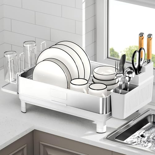 Ewaiira Dish Drying Rack, 304 Stainless Steel Dish Racks for Kitchen Counter, Dish Drainer - image 8