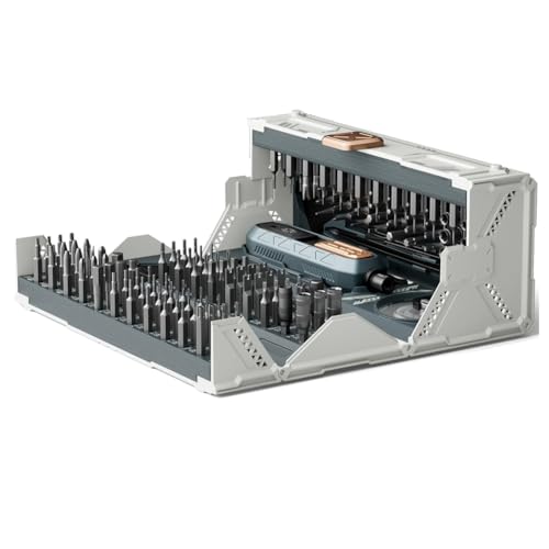 Ensemble tournevis de precision manuel 180 en 1 de haute qualite avec forets