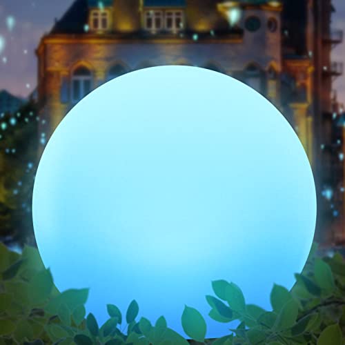Lamparas Solares Para Jardin Luces Solares de Jardín, Lámparas Solares para Exteriores, Bola Solar con 8 RGB Colores Regulables, Resistente al Agua,...