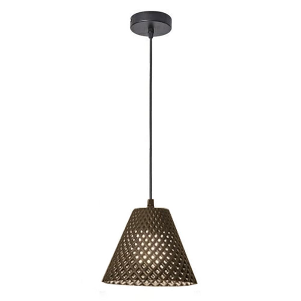 Lustre en corne creuse en béton noir pour sublimer votre salle à manger