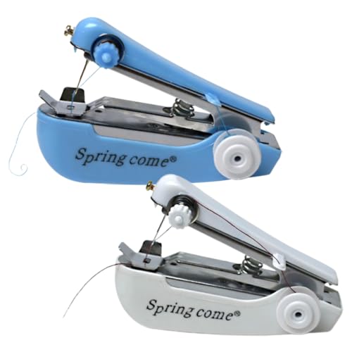COOPHYA 2 Piezas herramienta de costura manual Maquina de bordar grapadora portable sewing machine sewing machines equipo de máquina de coser herramienta de costura de mano el plastico