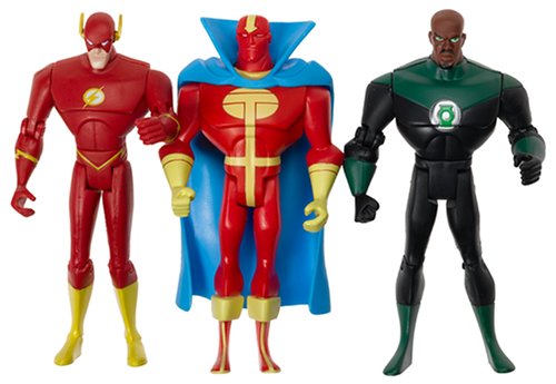 Justice League Unlimited The Flash, Green Lantern, Red Tornado-H2107