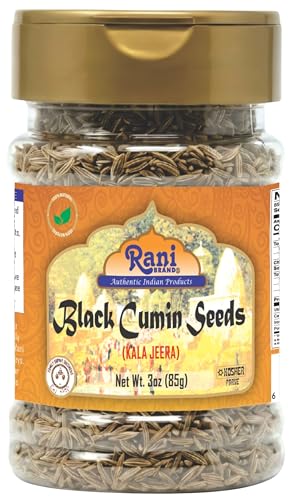 Rani Black Cumin Seeds (Kala Jeera/Bunium bulbocastanum) 3oz (85g) Natural ~ Gluten Friendly | NON-GMO | Vegan | Indian Origin