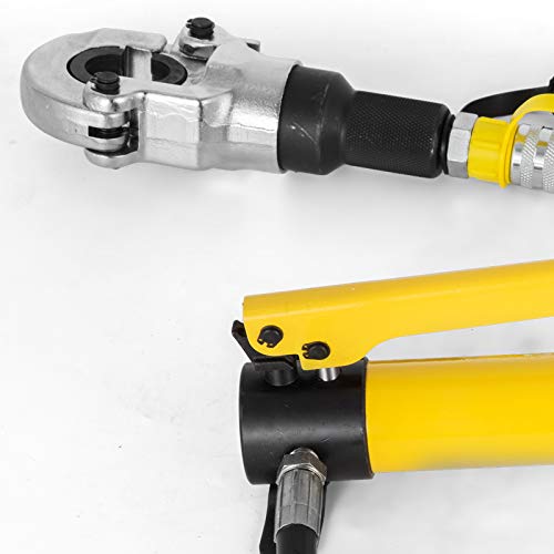 Foto von Mophorn Presszange 12-28 mm Typ V, Crimpzange Presszange 6 T Presskraft, Rohrpresszange 16-32 mm Typ TH, Hydraulische Presszange mit Gummigriff, 360°-Schwenkkopf, für PEX-Rohre, PB-Rohre, Kupferrohre
