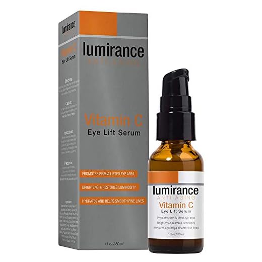 Lumirance Vitamin C Eye Lift Serum, Minimizes the Look of Wrinkles and Crows Feet, Helps with Firming and Dark Circles, 30ml/1 fl oz