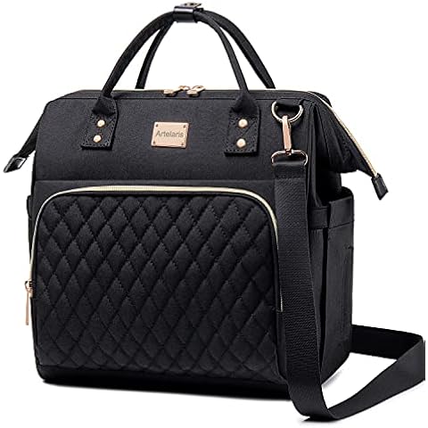 Artelaris Women's Lunch Bag, Insulated Lunch Box Women for Work, Adults Large Lunch Tote, Leakproof Cooler，Reusable Lunch Bag, Lunch Purse (Black) Cover