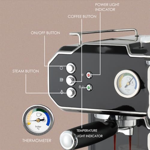 Machine espresso automatique anti-panne de réveil avec fonctions programmables