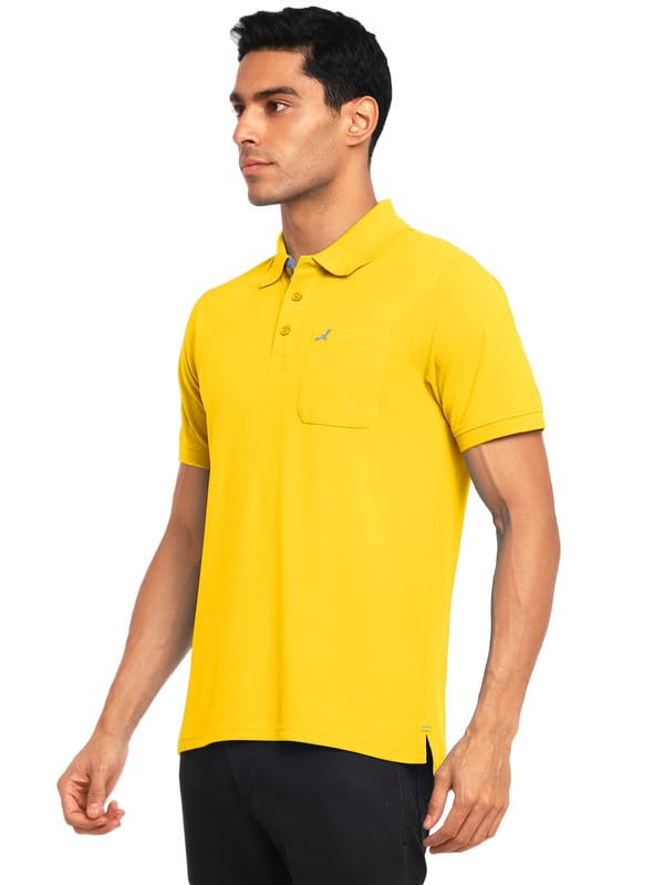 Image of AMERICAN CREW Polo Collar T-Shirt for Men with Pocket