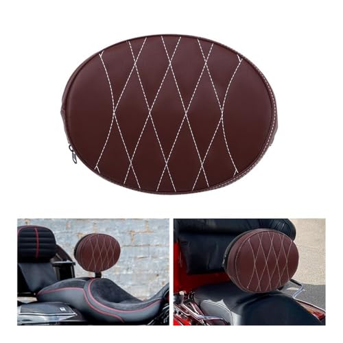 Coussin de dossier moto marron pour Touring et Softail - 2