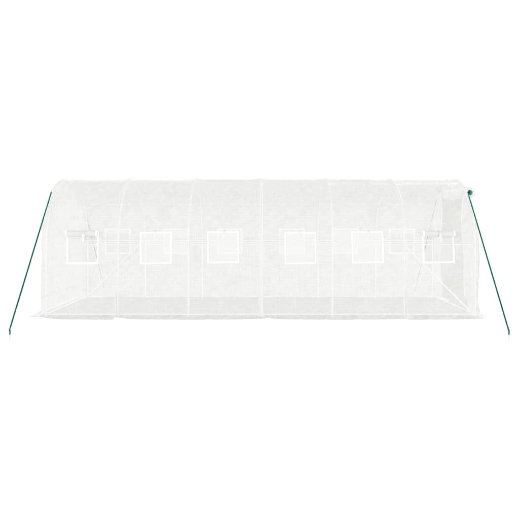 Serra Acciaio Bianco 12 m² 6x2x2 m Porta avvolgimento