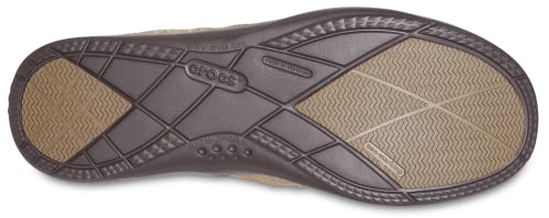 CROCS Walu Men - Khaki/Espresso - M8 , 11270-23G-M8, Men , Khaki/Espresso , M8