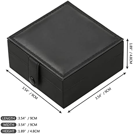 TREEWETO PU Leather Pocket Watch Box Display Storage Gift Case