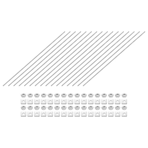 uxcell 16 S˂bh M3-0.5 Xbhsb` 300mm XeXX`[ Ep S˂X^bh ibgƃbV[t NvAnK[AU{gp