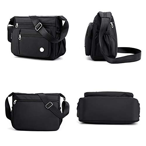Crossbody Bag For Women Waterproof Nylon Travel Bag Multi Pockets Shoulder Handbags Purse #TOP3