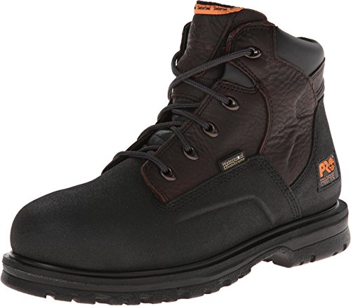Image of Timberland PRO mens Powerwelt 6 inch Steel Safety Toe Waterproof Industrial Work Boot