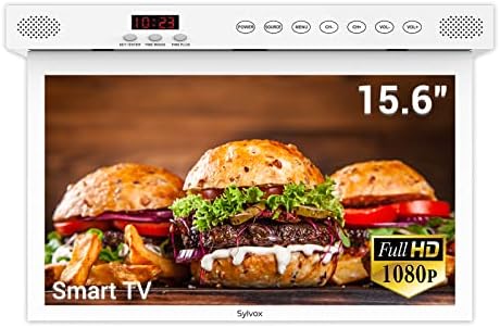 SYLVOX Kitchen TV,15.6 inch Under Cabinet TV, Televison for Kitchen, Smart TV Built-in Google Play, Support WiFi Bluetooth, 1080P Small TV for RV Camper, Bedroom, Boat SYLVOX Kitchen TV,15.6 inch Under Cabinet TV, Televison for Kitchen, Smart TV Built-in Google Play, Support WiFi Bluetooth, 1080P Small TV for RV Camper, Bedroom, Boat