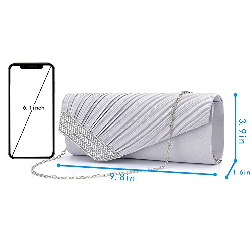 Image of Goclothod Evening Clutch Handbag Women Fashion Crossbody Shoulder Bag Chain Purse
