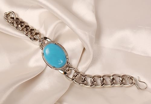 Image of Touchstone Indian bracelets for women mixed metal cuff crystal rhinestones bracelet handcrafted wrist enhancer free size designer in gold or oxidized white tone