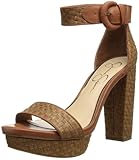 Jessica Simpson Women's Kaelani Lt Luggage Havanna Weave Platform 9.5 M