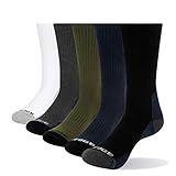 YUEDGE 5 Pares Hombre Senderismo Calcetines para Trekking Camping y Otros Deportes, Transpirable, Alto Rendimiento (L)