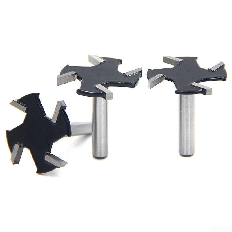 Extra Large 32mm Spoilboard Surfacing Router Bit, Carbide Tipped Slab Flattening Planing Bit CNC, Handheld & Table Routers, 6.35mm Shank(32x3.5mm)