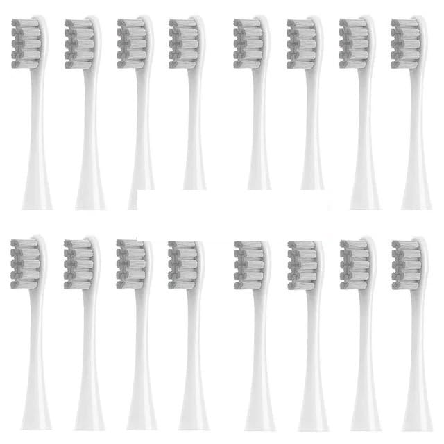 4/8/12/16 Pcs Replacement Toothbrush Heads Compatible with Oclean X/X PRO/ Z1/ F1/ One/Air 2/ SE Sonic Electric Toothbrush Dupont Bristle(16 Pcs Gray)