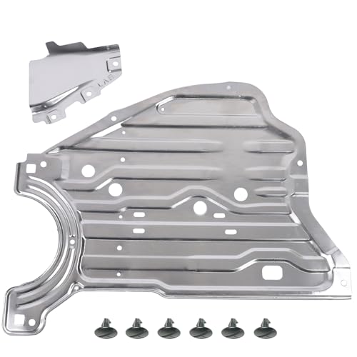 Image of Engine Splash Guard Shield Under Car Shield Cover Compatible with Honda Accord 2018 2019 2020 2021 2022,74116TVAA00 74116-TVA-A00 Engine Splash Guard,Aluminum Engine Case Guard