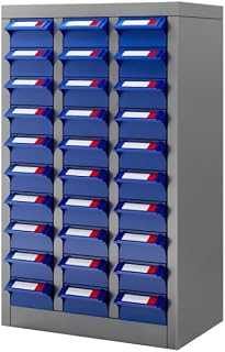 30 Large Drawer Parts Storage Cabinet,ABS Drawers For Hardware Organization | Small Parts Organizer Cabinet With Durable ABS Drawers For Storing Screws, Bolts, Nails And Hardware In Workshops And Garages