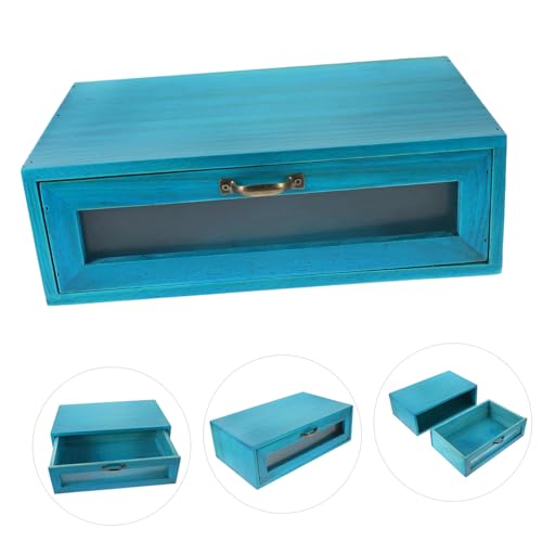 Organisateur de rangement de beauté en bois pour coiffeuse chic - 6